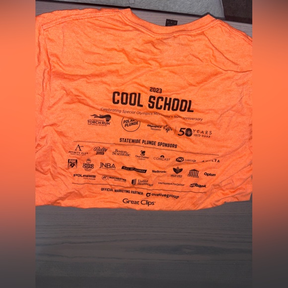 Bright orange buttery soft tee - Picture 2 of 3